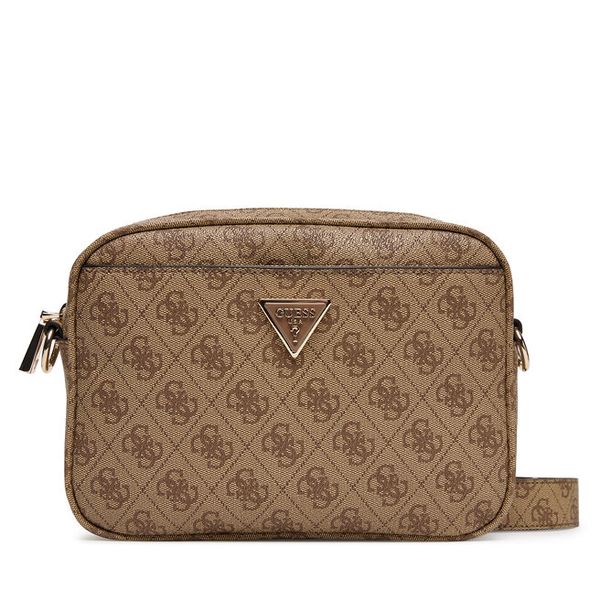 Torebka Guess. Brązowe listonoszki damskie Guess, z aplikacjami, bez dodatków. Za 399.99 zł.