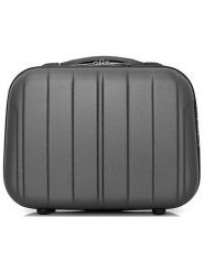 BlueStar Kosmetyczka "Napoli" w kolorze antracytowym - 30 x 23 x 16 cm rozmiar: onesize. Czarne kosmetyczki damskie Bluestar, bez wzorów, z materiału. Za 60.99 zł.