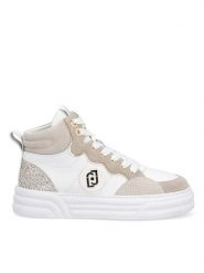 Liu Jo Sneakersy w kolorze biało-beżowym rozmiar: 38. Białe obuwie sportowe damskie Liu Jo, z materiału, bez zapięcia. Za 346.99 zł.