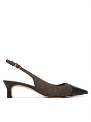 MICHAEL Michael Kors Czółenka Amara Toe Cap Sling 40S6AMMP1B Brązowy. Brązowe czółenka damskie MICHAEL Michael Kors, bez wzorów, ze skóry, bez obcasa. Za 739.99 zł.