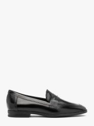 Czarne minimalistyczne mokasyny DAKOTA. Czarne mokasyny damskie Ryłko, z materiału, bez obcasa. Za 379.99 zł.