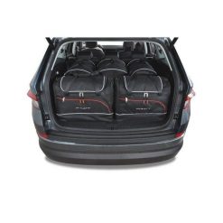 Torby Do Bagażnika Skoda Kodiaq 2016-2023 5Szt Kjust. Czarne torby podróżne KJUST, bez wzorów. Za 1,540.00 zł.