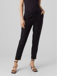 Vero Moda Spodnie materiałowe Jesmilo 10279691 Czarny Regular Fit. Czarne spodnie materiałowe damskie Vero Moda, bez wzorów, z materiału. Za 129.99 zł.