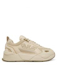 EA7 Emporio Armani Sneakersy 7X000306 AF23595 MZ531 Beżowy. Brązowe obuwie sportowe damskie EA7 Emporio Armani, ze skóry, bez zapięcia. Za 608.99 zł.
