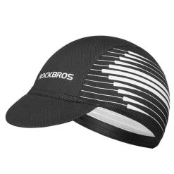 Czapka rowerowa Rockbros MZ10023 z daszkiem - czarna. Czarne czapki z daszkiem damskie ROCKBROS, bez wzorów, z materiału. Za 75.60 zł.