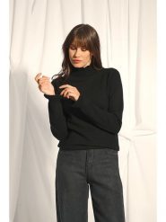 Just Cashmere Kaszmirowy sweter "Trila" w kolorze czarnym rozmiar: M. Czarne swetry klasyczne damskie Just Cashmere, m, z kaszmiru, bez kołnierzyka. Za 311.85 zł.