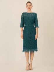 APART Sukienka w kolorze morskim rozmiar: 40. Niebieskie sukienki damskie Apart, bez wzorów, z koronki, bez ramiączek. Za 295.99 zł.