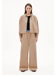 Armedangels Spodnie "Kelaani" w kolorze jasnobrązowym rozmiar: L. Brązowe spodnie materiałowe damskie ARMEDANGELS, bez wzorów, z bawełny. Za 305.20 zł.