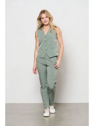 &Co Woman Kamizelka "Priya" w kolorze khaki rozmiar: S. Brązowe kamizelki damskie &Co Woman, s, bez wzorów, bez kaptura. Za 153.45 zł.