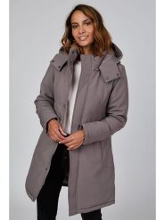 Le Comptoir du Manteau Płaszcz przejściowy w kolorze szarobrązowym rozmiar: 38/40. Brązowe płaszcze damskie Le Comptoir du Manteau, bez wzorów, bez kaptura. Za 173.99 zł.