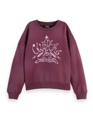 Scotch & Soda Bluza w kolorze bordowym rozmiar: XS. Czerwone bluzy damskie Scotch & Soda, xs, bez wzorów, z bawełny, bez kaptura. Za 210.81 zł.