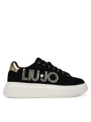Liu Jo Sneakersy Babol 01 BF5059 PX002 Czarny. Czarne obuwie sportowe damskie Liu Jo, ze skóry, bez zapięcia. Za 499.99 zł.