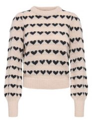 JDY Sweter w kolorze beżowym rozmiar: M. Brązowe swetry klasyczne damskie JDY, m, bez kołnierzyka. Za 158.47 zł.