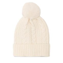 Czapka Jenny Fairy. Białe czapki damskie Jenny Fairy, na zimę, bez wzorów. Za 49.99 zł.