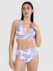 4F Góra od bikini damska - fioletowa L. Fioletowe bikini 4F, bez wzorów, z elastanu. W wyprzedaży za 49.99 zł.