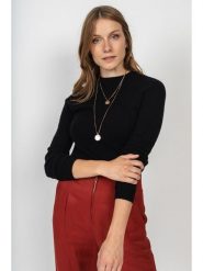 Perfect Cashmere Kaszmirowy sweter "Kylie" w kolorze czarnym rozmiar: S. Czarne swetry klasyczne damskie Perfect Cashmere, s, z kaszmiru, bez kołnierzyka. Za 408.95 zł.