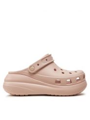 Crocs Klapki Classic Crush Clog 207521 Różowy. Czerwone klapki damskie Crocs, bez wzorów, z tworzywa sztucznego, bez obcasa, bez zapięcia. Za 199.99 zł.