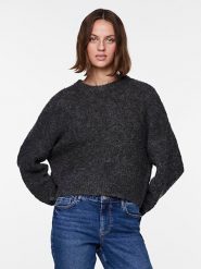 Pieces Sweter w kolorze khaki rozmiar: S. Brązowe swetry klasyczne damskie Pieces, s, z wełny, bez kołnierzyka. Za 70.24 zł.