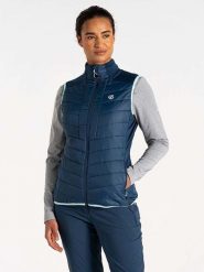 Dare 2b Kamizelka pikowana "Distinguish" w kolorze granatowym rozmiar: 38. Niebieskie kamizelki damskie Dare 2b, bez wzorów, bez kaptura. Za 152.26 zł.