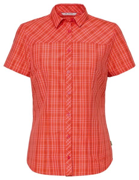 Koszula-bluzka damska Tacun Shirt II. Czerwone koszule damskie Vaude, na lato, bez wzorów, z materiału, bez kołnierzyka, bez ramiączek. Za 239.00 zł.