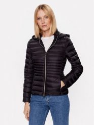 Geox Kurtka puchowa Jaysen W3525B-T2449 F9000 Czarny Regular Fit. Czarne kurtki damskie Geox, bez wzorów, z puchu, bez kaptura. Za 659.99 zł.