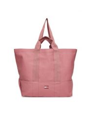 Tommy Jeans Torebka Tjw Tote Edition Canvas AW0AW17542 Różowy. Czerwone torebki klasyczne damskie Tommy Jeans, z jeansu, bez dodatków. Za 319.99 zł.