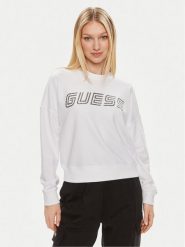 Guess Bluza Skylar V4GQ07 K8802 Biały Relaxed Fit. Białe bluzy damskie Guess, xl, z aplikacjami, z syntetyku, bez kaptura. Za 269.99 zł.