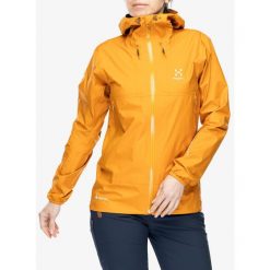 Kurtka z membraną damska Haglofs L.I.M GTX Jacket. Żółte kurtki damskie Haglöfs, l, bez wzorów, bez kaptura. Za 864.99 zł.