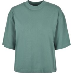 Koszulka damska Urban Classics organic oversized-Duże rozmiary. Zielone koszulki sportowe damskie Urban Classics, bez wzorów, bez ramiączek. Za 142.00 zł.