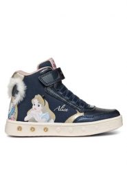 Geox Sneakersy J Skylin Girl J468WG 011KN C4256 M Granatowy. Niebieskie buty sportowe dziewczęce Geox, ze skóry, bez zapięcia. Za 229.99 zł.