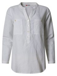 Timezone Bluzka "Henley" w kolorze białym rozmiar: S. Białe bluzki damskie Timezone, s, bez wzorów, z bawełny, bez kołnierzyka, bez ramiączek. Za 148.96 zł.