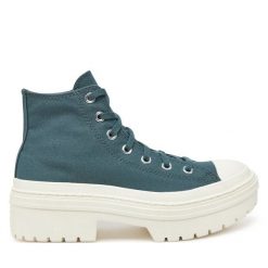 Trampki Converse. Niebieskie trampki damskie Converse, bez wzorów, bez zapięcia. Za 269.99 zł.