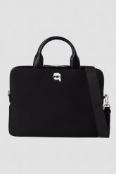 KARL LAGERFELD Czarna aktówka Ikon Neop. Czarne aktówki damskie KARL LAGERFELD. W wyprzedaży za 499.99 zł.