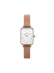 Daniel Wellington Zegarek Quadro Lumine Pressed Piano DW00100578 Złoty. Żółte, analogowe zegarki damskie Daniel Wellington, złote. Za 759.99 zł.