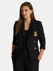 Polo Ralph Lauren Marynarka 200P14021001 Czarny Regular Fit. Czarne marynarki i żakiety damskie Polo Ralph Lauren, bez wzorów, z bawełny. Za 1,599.00 zł.
