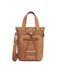 Guess Jeans Torebka CWBEO-GUESS-XC-006-09 Brązowy. Brązowe torebki klasyczne damskie Guess Jeans, z jeansu, bez dodatków. Za 199.99 zł.