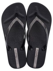 Ipanema Japonki w kolorze czarnym rozmiar: 35/36. Czarne klapki damskie Ipanema, bez wzorów, z otwartym noskiem, bez obcasa, bez zapięcia. Za 39.21 zł.