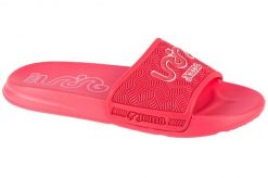 Klapki na basen damskie, S.Land Lady 24 SLALS. Czerwone klapki damskie Joma, bez wzorów, z materiału, bez obcasa, bez zapięcia. Za 44.99 zł.