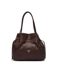 Guess Torebka Karima HWNG22 49230 Brązowy. Brązowe torebki klasyczne damskie Guess, ze skóry, bez dodatków. Za 584.99 zł.