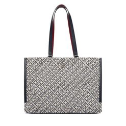 Torebka Tommy Hilfiger. Niebieskie shopper bag Tommy Hilfiger, bez wzorów, bez dodatków. Za 699.99 zł.