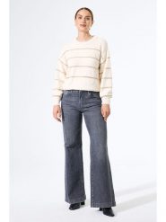 Garcia Sweter w kolorze kremowym rozmiar: M. Brązowe swetry klasyczne damskie Garcia, m, ze splotem, bez kołnierzyka. Za 152.98 zł.