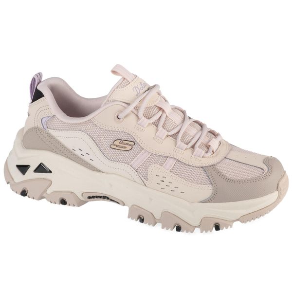 Buty sportowe damskie, D'Lites Hiker. Brązowe obuwie sportowe casual damskie Skechers, z tkaniny, bez zapięcia. Za 349.99 zł.