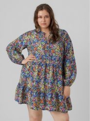 Vero Moda Curve Sukienka letnia 10291258 Kolorowy Loose Fit. Sukienki damskie Vero Moda Curve, bez wzorów, z wiskozy, bez ramiączek. Za 99.99 zł.