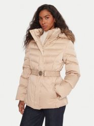 Guess Kurtka puchowa W5BL31 W2802 Szary Regular Fit. Szare kurtki damskie Guess, m, z aplikacjami, z puchu, bez kaptura. Za 969.99 zł.