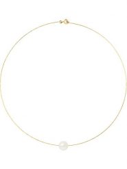 Pearline Złoty naszyjnik z perłą - dł. 42 cm rozmiar: onesize. Żółte naszyjniki damskie Pearline, z perłą, złote. Za 724.78 zł.