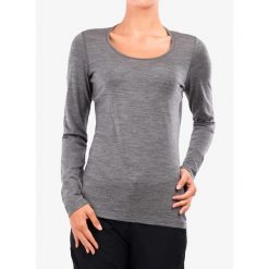 Bluza termoaktywna damska Icebreaker 200 Oasis LS Scoop. Szare bluzy damskie Icebreaker, na zimę, bez wzorów, bez kaptura. Za 281.99 zł.