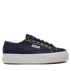 Tenisówki Superga. Niebieskie trampki damskie Superga, bez wzorów, bez zapięcia. Za 329.99 zł.