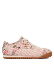 Laura Vita Półbuty Tivanao 04 Różowy. Czerwone półbuty damskie LAURA VITA, bez wzorów, z materiału, bez obcasa, na płaskiej podeszwie, bez zapięcia. Za 479.99 zł.