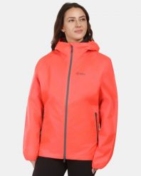 Outdoorowa wodoodporna kurtka Kilpi JALUU-U. Czerwone kurtki damskie Kilpi, xl, bez wzorów, z materiału, bez kaptura. Za 292.95 zł.