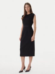 BOSS Sukienka koktajlowa Detira1 50551898 Czarny Slim Fit. Czarne sukienki damskie Boss, bez wzorów, z wiskozy, wizytowe, bez ramiączek. Za 1,649.00 zł.